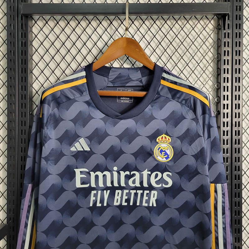 Real Madrid Away 23/24 Manga Longa