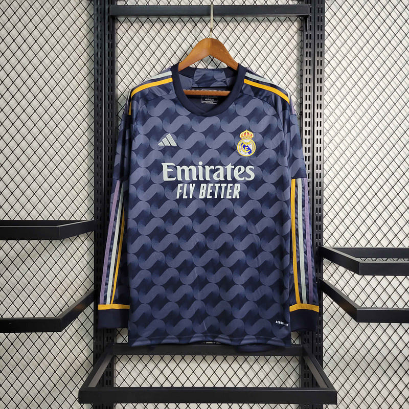 Real Madrid Away 23/24 Manga Longa