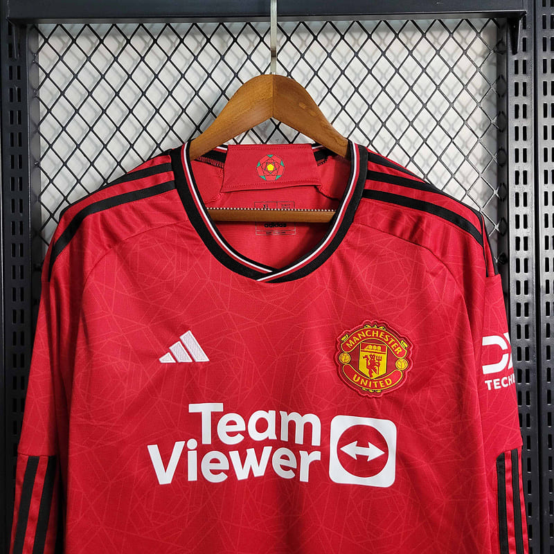 Manchester United Home 23/24 Manga Longa