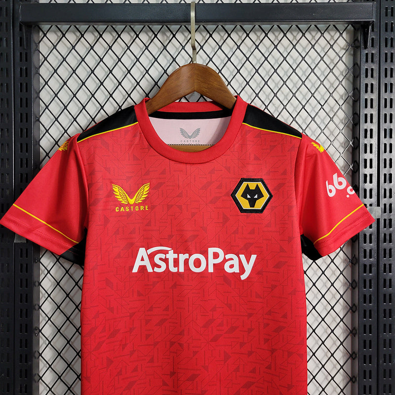 Wolverhampton Away 23/24 Infantil