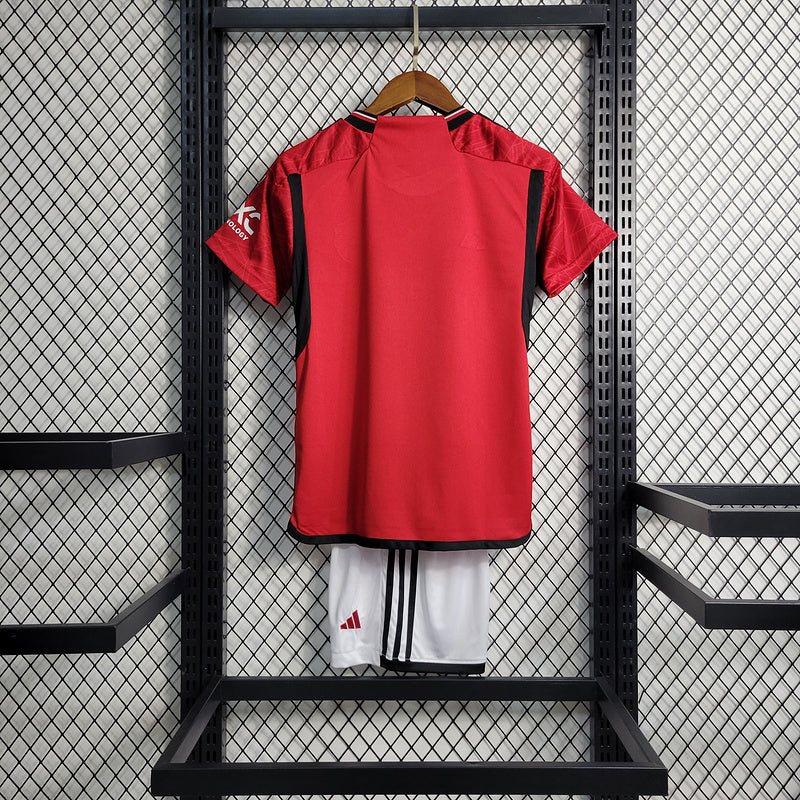 Manchester United Home 23/24 Infantil