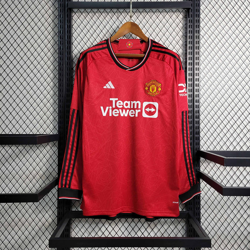 Manchester United Home 23/24 Manga Longa