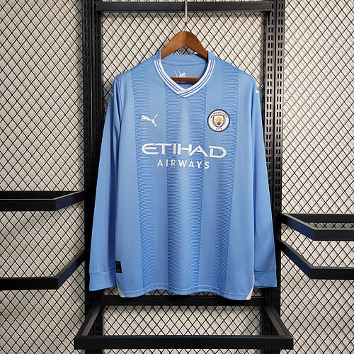 Manchester City Home 23/24 Manga Longa